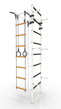 Шведская стенка Атлет-2 (бело-черный)