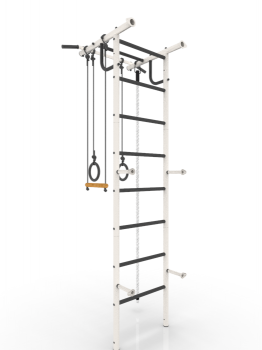Шведская стенка Роки-1 ( бело - черный )