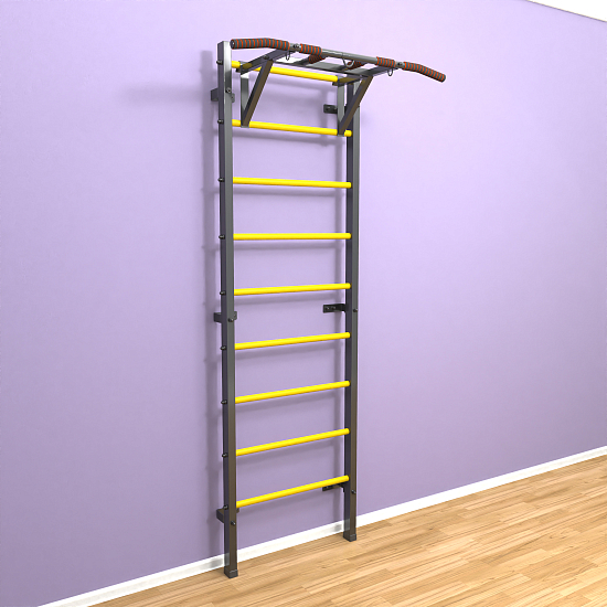 картинка Шведская стенка "LittleSport" Pull-Up (черный*желтый) от магазина Лазалка