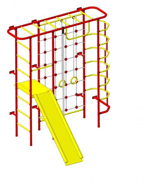 Детский спортивный комплекс ДСК "Пионер-С7С" красный-желтый