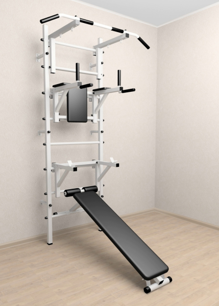 картинка Шведская стенка Sv Sport 507 (Турник стандарт/Брусья/Стойка/Скамья) 507 от магазина Лазалка