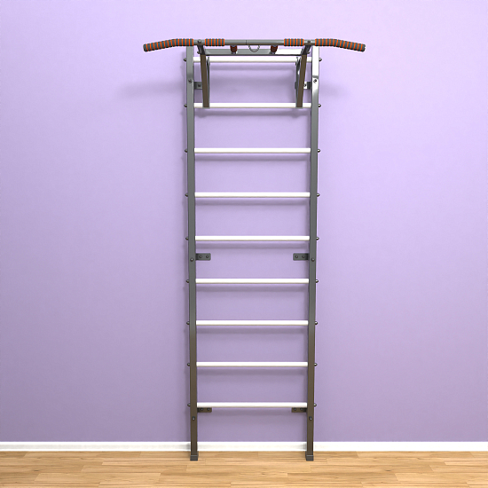 картинка Шведская стенка «LittleSport» Graphite Pull-Up белые ступени от магазина Лазалка