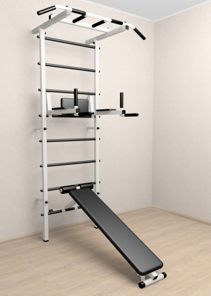 Шведская стенка Sv Pro 804 (Турник Pro/Брусья/стойка/Скамья)