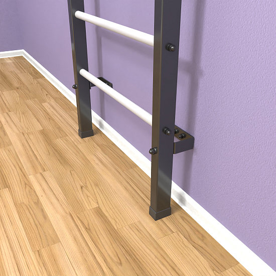 картинка Шведская стенка «LittleSport» Graphite Pull-Up белые ступени от магазина Лазалка