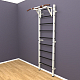 картинка Шведская стенка «LittleSport» White Pull-Up черные ступени от магазина Лазалка