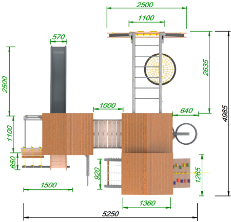 Детская площадка Пикник "Урбан Д" Стэйдж 2