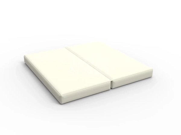 Мат кожзам LittleSport (100х100х10см) складной бежевый